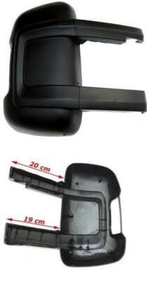 Coques De Rétroviseur Long Bras Pour Renault Master 2010+ | Kit Gauche + Droit - Noir