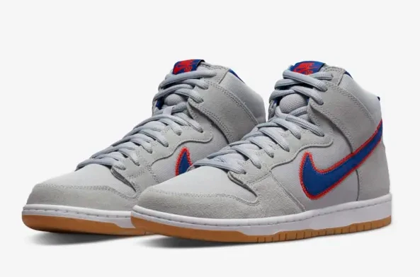 Nike sb grey and best sale blue