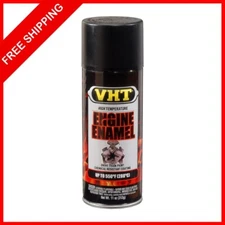 VHT SP130 Engine Enamel Flat Black Can - 11 oz.