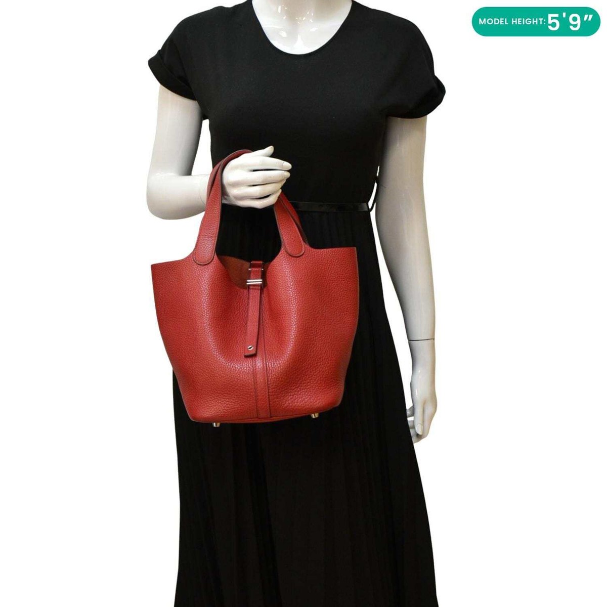 HERMES Picotin Lock 22 ショルダーバッグ HERMES Picotin Lock 22 Taurillon Clemence Leather Hobo Bag