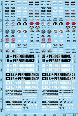 Motorsport Sponsoren Tuning Street Racing Drift Tuning 1:43 Decal Abziehbilder