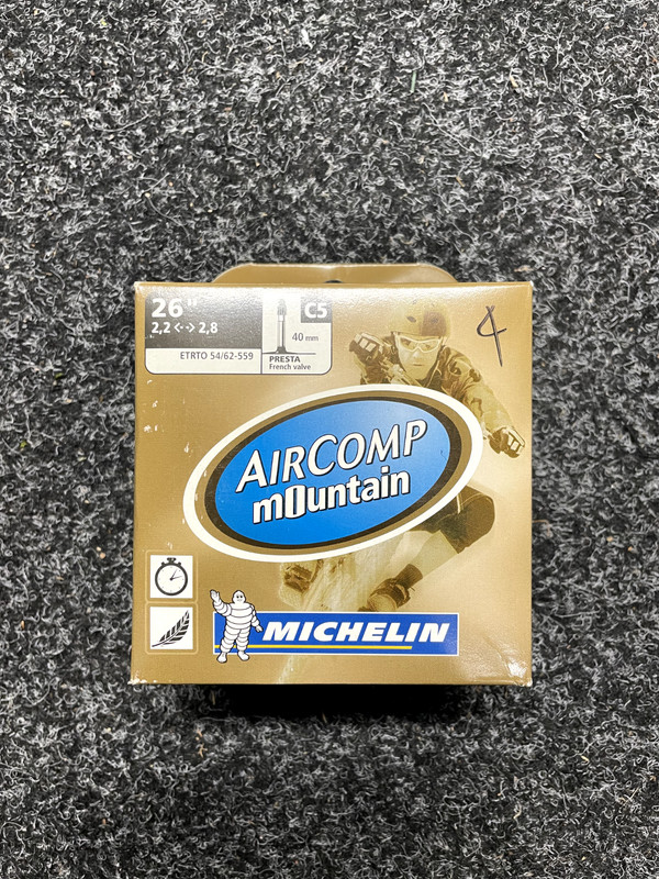 Michelin C5 AirComp Mountain MTB Tube - 26 x 2.2 - 2.8 - Presta Valve - 40mm