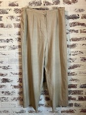 Jonathan Logan Pants Linen Blend Lined Beige Tan Size 20