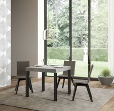 Tavolo allungabile EVERYDAY 90x90cm cemento 246cm