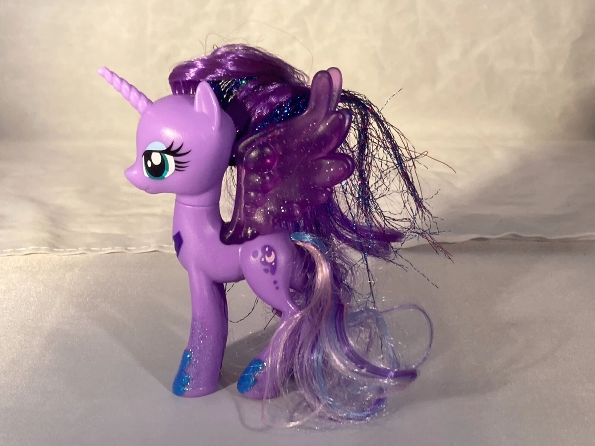 2016 MY LITTLE PONY PRINCESS LUNA GLITTER tinsel hair 4 FIGURE MLP FiM