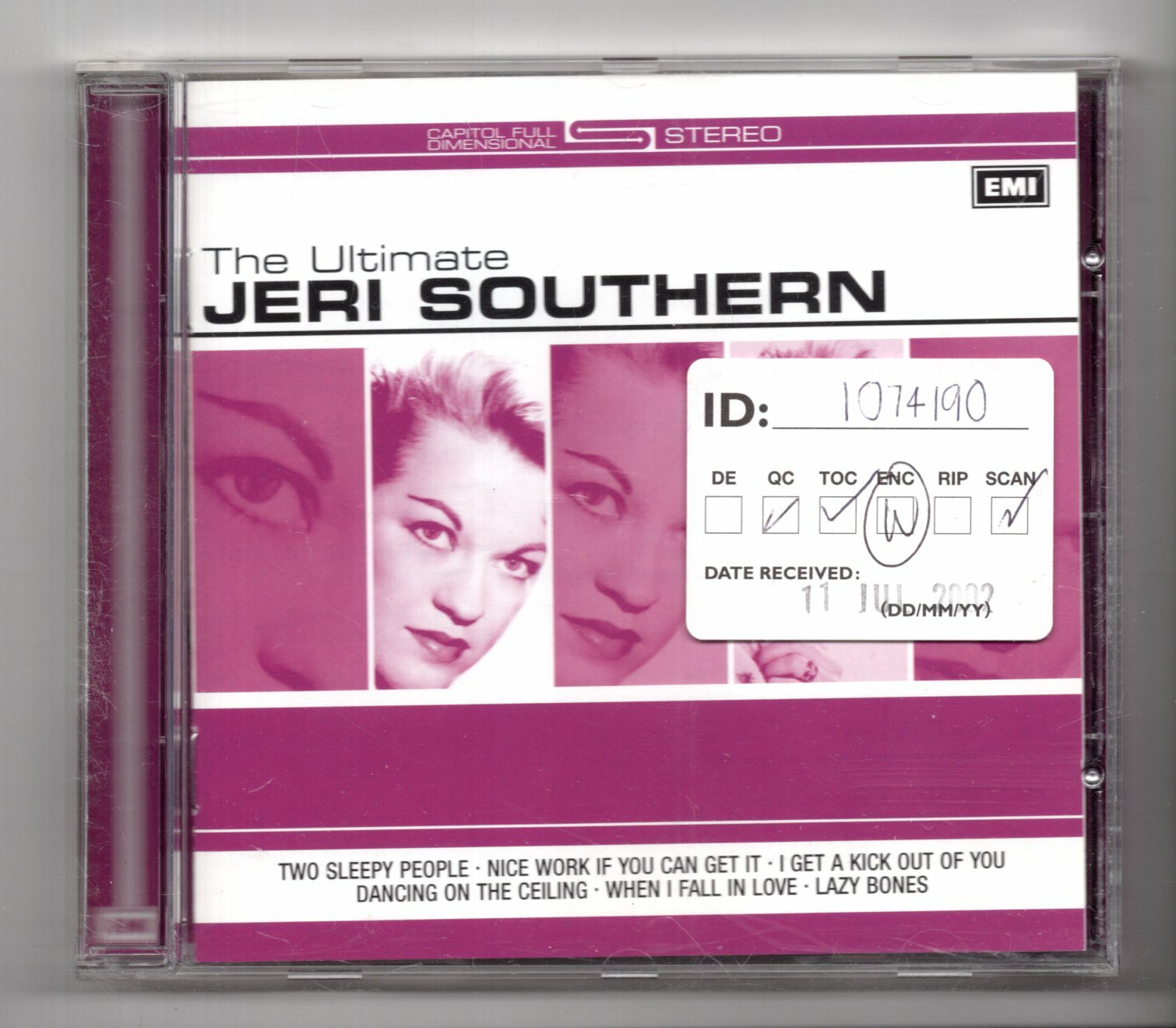 (KG359) Jeri Southern, The Ultimate - 2002 CD
