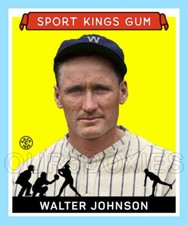 Walter Johnson Cards and Autograph Guide 12