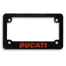 For Ducati Motorcycles Textured Motorcycle License Plate Frame (RED)