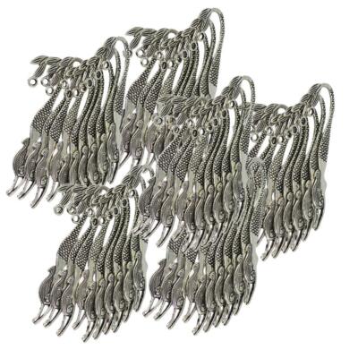 80x Antique Silver Mermaid Bookmark w/ Loop DIY Making Adults School Reading