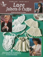 Lace Jabots  Cuffs Crochet Picots Pineapple Shells Love Knots Tuxedo Filet NEW