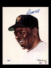 Willie Mays PSA DNA Signed 8x10 Ron Lewis Photo Autographed Giants