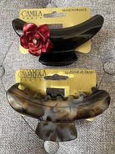 Camila Paris Jaw Hair Claw Clip Pair Made In France Length 3.5
