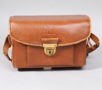 VINTAGE OMNICA 1 LEATHER CAMERA BAG FOR LEICA & ACCESSORIES MADE