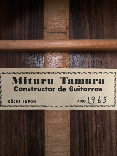 Mituru (Mitsuru) Tamura 1965 classical guitar – solid, japan, MIJ, vintage 649mm - Picture 3 of 24