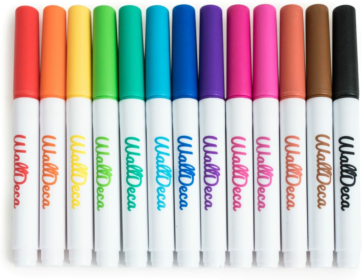 Low-Odor Dry Erase Markers, Fine Tip, Assorted 13 Colors, Whiteboard Marker Pens