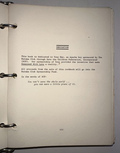 VTG SEASONED W/ LOVE "A Collection of Rare Recipes" Cookbook CT 1975 BURMA CLUB - Picture 9 of 20