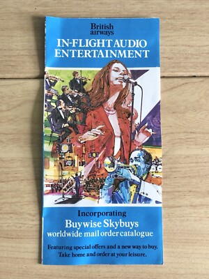 British Airways In Flight Entertainment & Mail Order Shopping Catalog - 1982