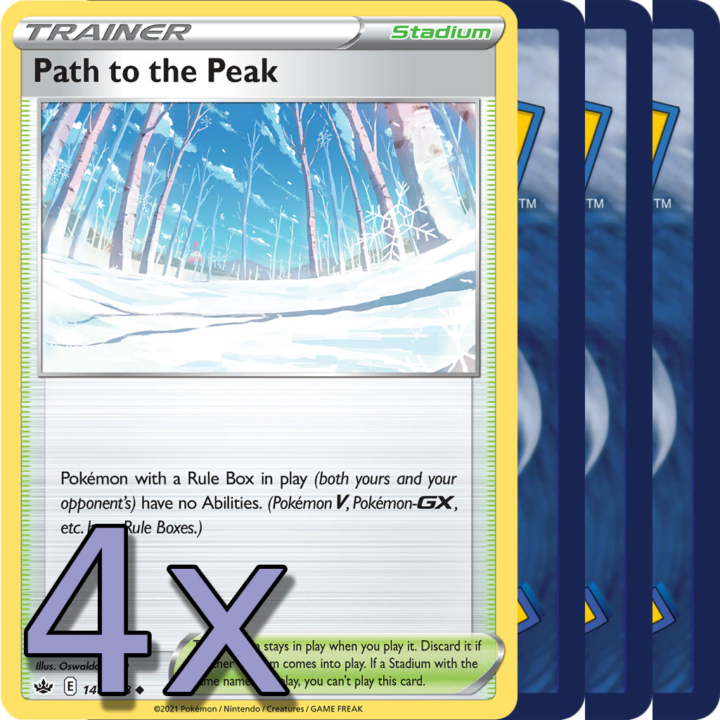 4x Path to the Peak - NM Playset - Trainer x4 - Pokemon TCG