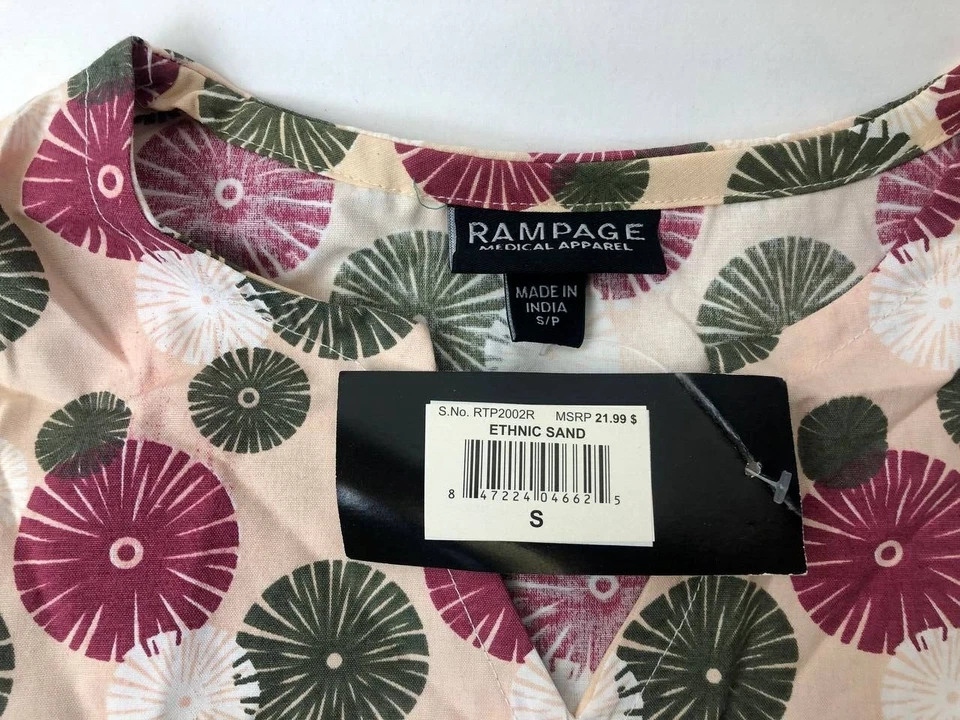 RAMPAGE Women`s Petites Medical Apparel Scrubs Multicolor Size S/P Pocket NWT - Image 4 of 4
