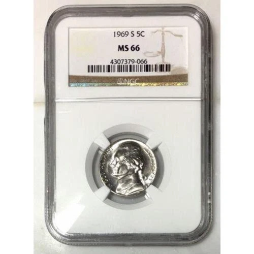 1969 S Jefferson Nickel NGC MS66  ***Rev. Tye's Stache*** #906699