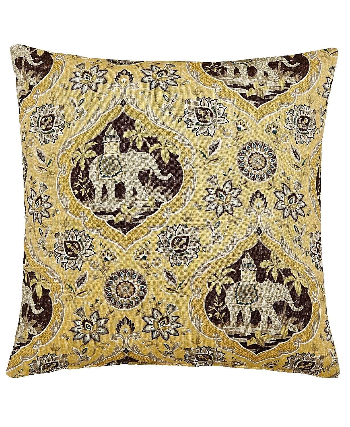 Elephant Flowers Home Décor Pillows