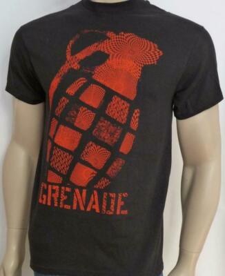 ★COST PER KILO★GRANADE LOGO SS TEE GRENADE MEN'S GUYS TEE T-SHIRT BIG BLACK W/ RED GRENADE