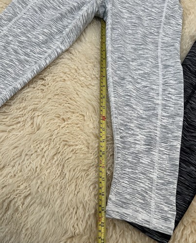 2 Paar - Fengbay Legging Fitness Hosen weiß schwarz silber Mischung Seitentaschen S - Bild 17 von 18