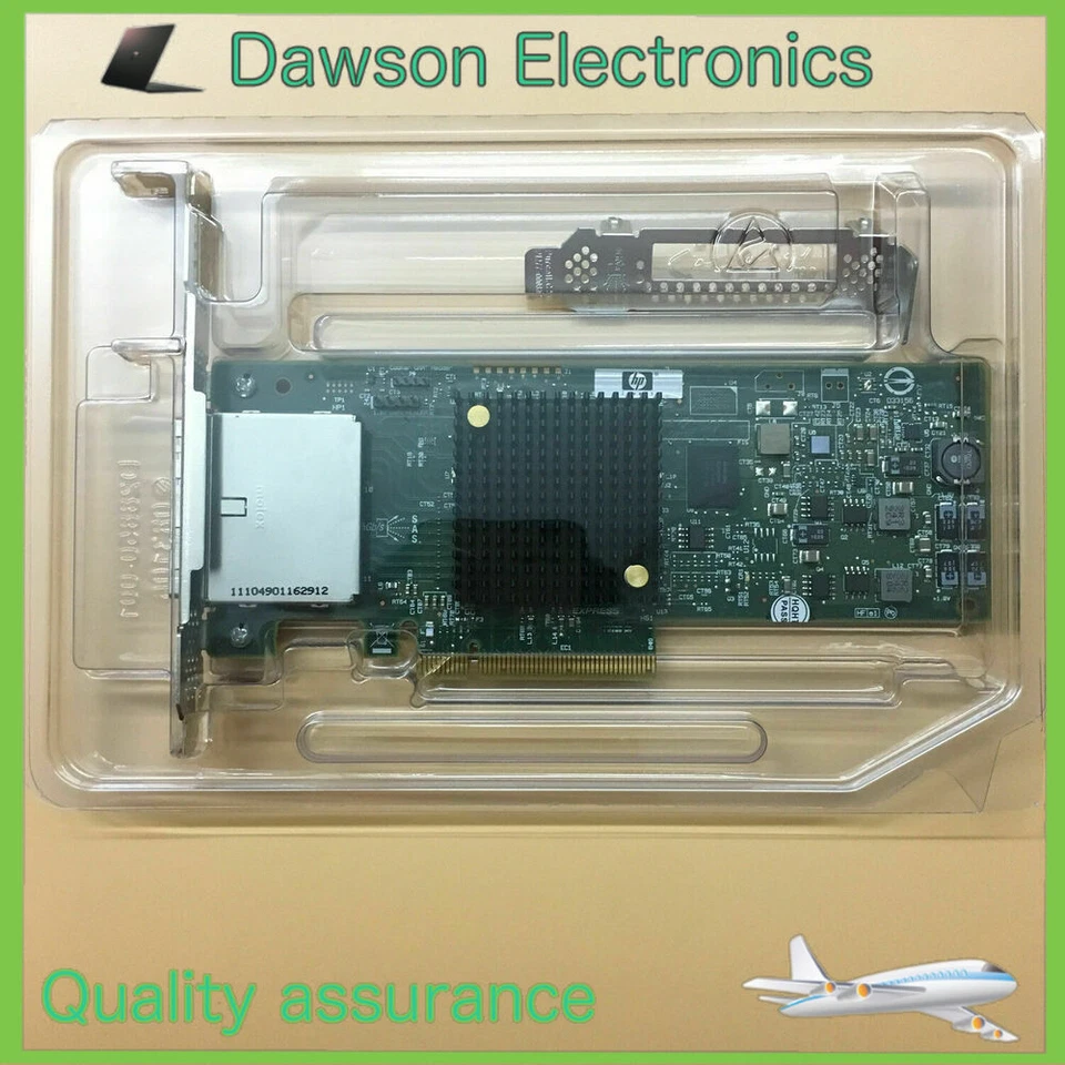 HP 638836-001 H221 PCIe 6GB 2.0 SAS/SATA 8 Port HBA 660087-001 SAS 9207-8e - Image 2 of 3