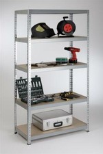 Profi-Steckregal II 220x90x30 cm Kellerregal Archivregal Büroregal Stahlregal 