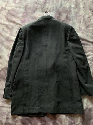$3.5K YOHJI YAMAMOTO pour HOMME (2) Black Silk Shantung Blazer Lounge Coat Suit - 第 3/12 張圖片