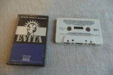 EVITA PREMIERE AMERICAN RECORDING MCA K7 AUDIO TAPE CASSETTE LLOYD WEBBER RICE. 