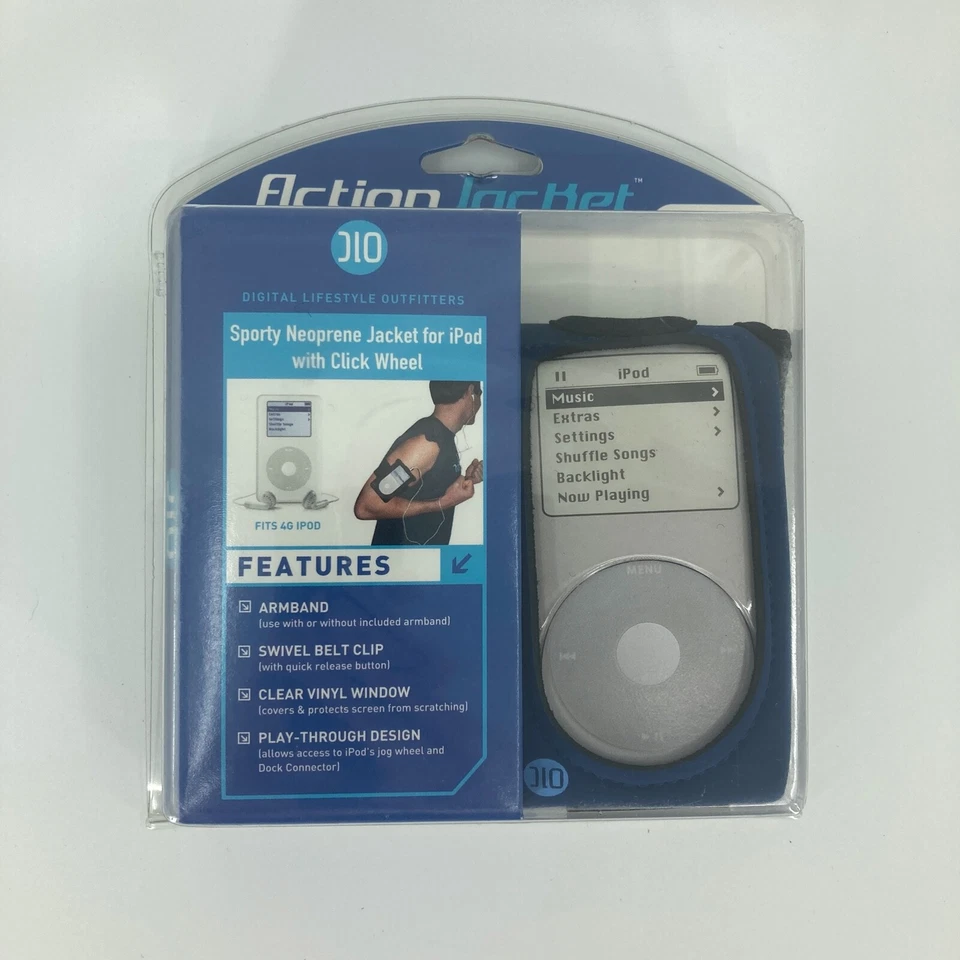 DLO Action Jacket Neoprene Jacket for iPod 20G & 40GB - Blue - Image 2 of 3