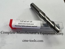 2pcs 1/2x2x4" long length solid Carbide End Mills 2 Flute 1006-12L400-F2