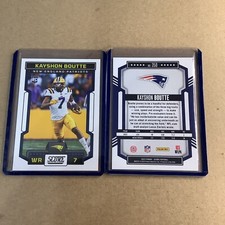 2023 Score Football Kayshon Boutte New England Patriots Rookie  A-50