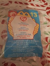 Ty Neon the Seahorse McDonald's Happy Meal Toy 2000 Age Level 3-4 Years