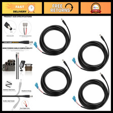 79" Chew-Proof Trail Camera Power Cord, 5.5x2.1mm DC Cable, 4 Pack, Compatible w