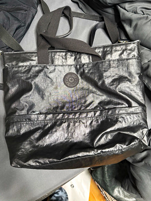 Kipling Tiffani Tote/crossbody - Metallic black - Retired/rare