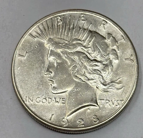 1928-S Peace Silver Dollar AU Details