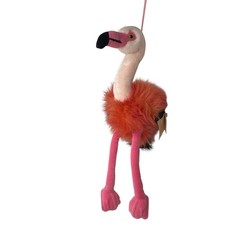 Vintage RUSS Felecia Pink Flamingo 14" Plush Bird Stuffed Animal Hanging