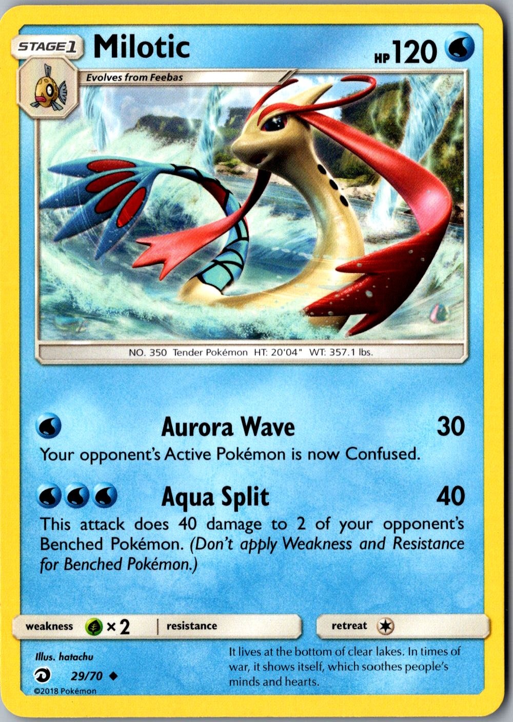 Milotic 29/70 Uncommon Dragon Majesty Lightly Played Pokemon Card TCG Single