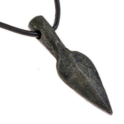 Forged Iron Spear Pendant - Viking Amulet symbolizing the Odin Spear Gungnir