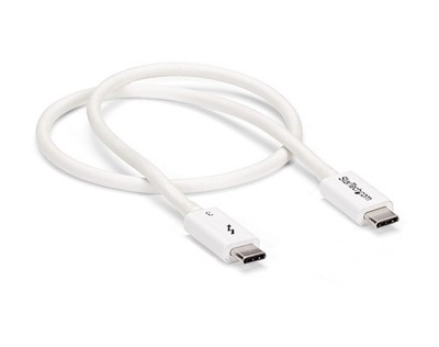 StarTech.com USB-C 40Gbps Thunderbolt 3 Cable 1.5ft/50cm TBLT34MM50CW - White