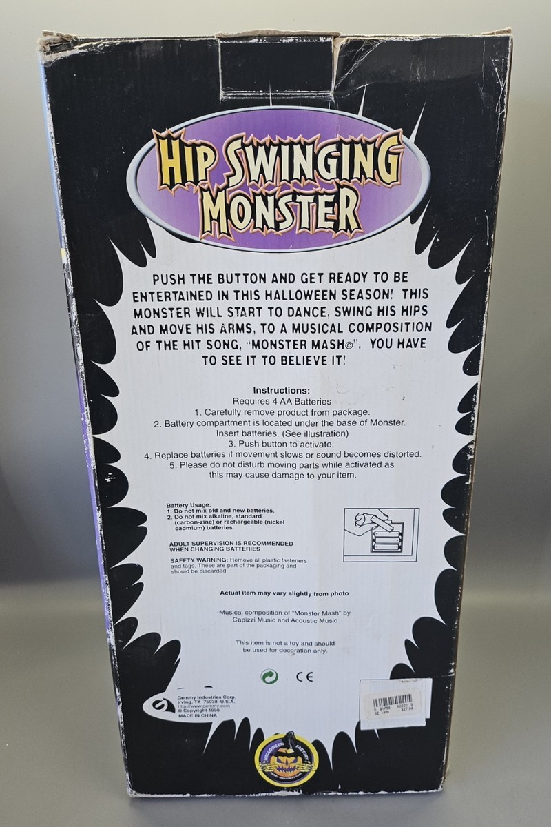 Gemmy Hip Swinging Monster #20804 Halloween Frankenstein Vintage