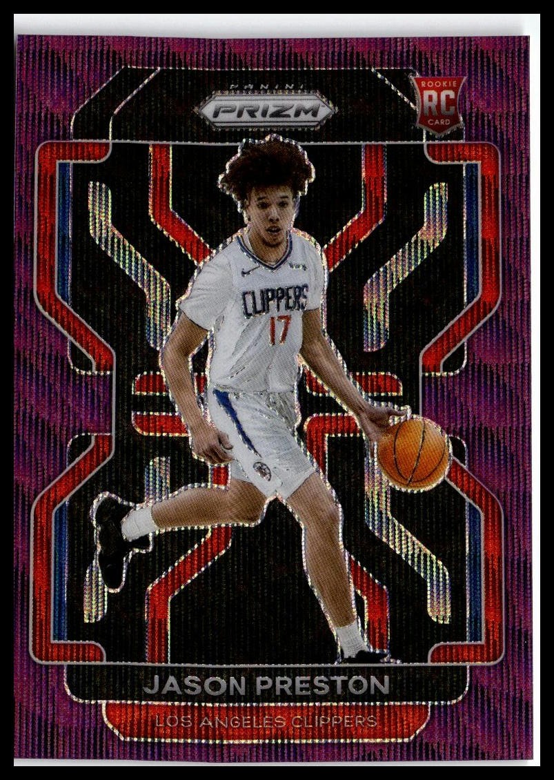 2021-22 Panini Prizm #327 Jason Preston Purple Wave