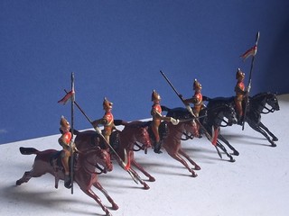 Britains South Australian lancers good condition 1930s version.