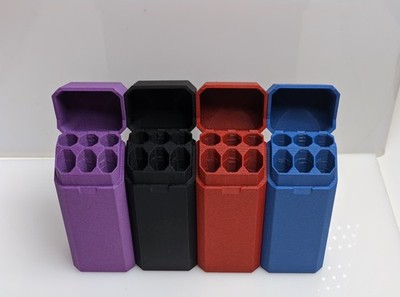 KOMPAKTER SNAP TOP KING SIZE GELENK BOX HALTER - 6 KEGEL *GERUCHSDICHTER ETUI*