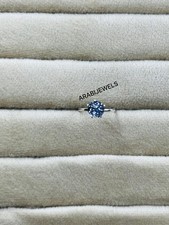 Round Cut Alexandrite Ring 925 Sterling Silver Gift For Her.