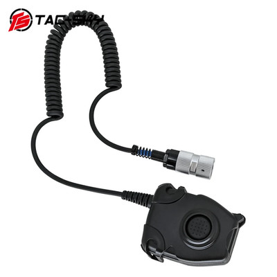  Taktisches 6-poliges Spiralkabel U94 PTT-Headset Adapter, Passend Für AN/PRC148