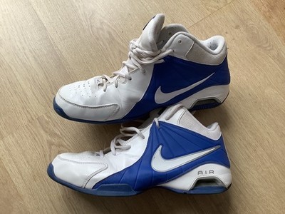 Nike Vision Pro Basketballschuhe 2011 UK 8,5 weiß blau 
