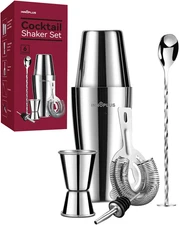Cocktail Shaker, 27OZ Martini Shaker, Drink Shaker, Cocktail Shaker Set 6 Pcs,Bo